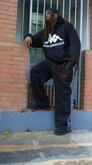1of1 Kappa Heritage Wide Cut Black Sweat pants
