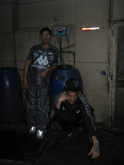 1of1 Kappa Black & Blue Track Pants