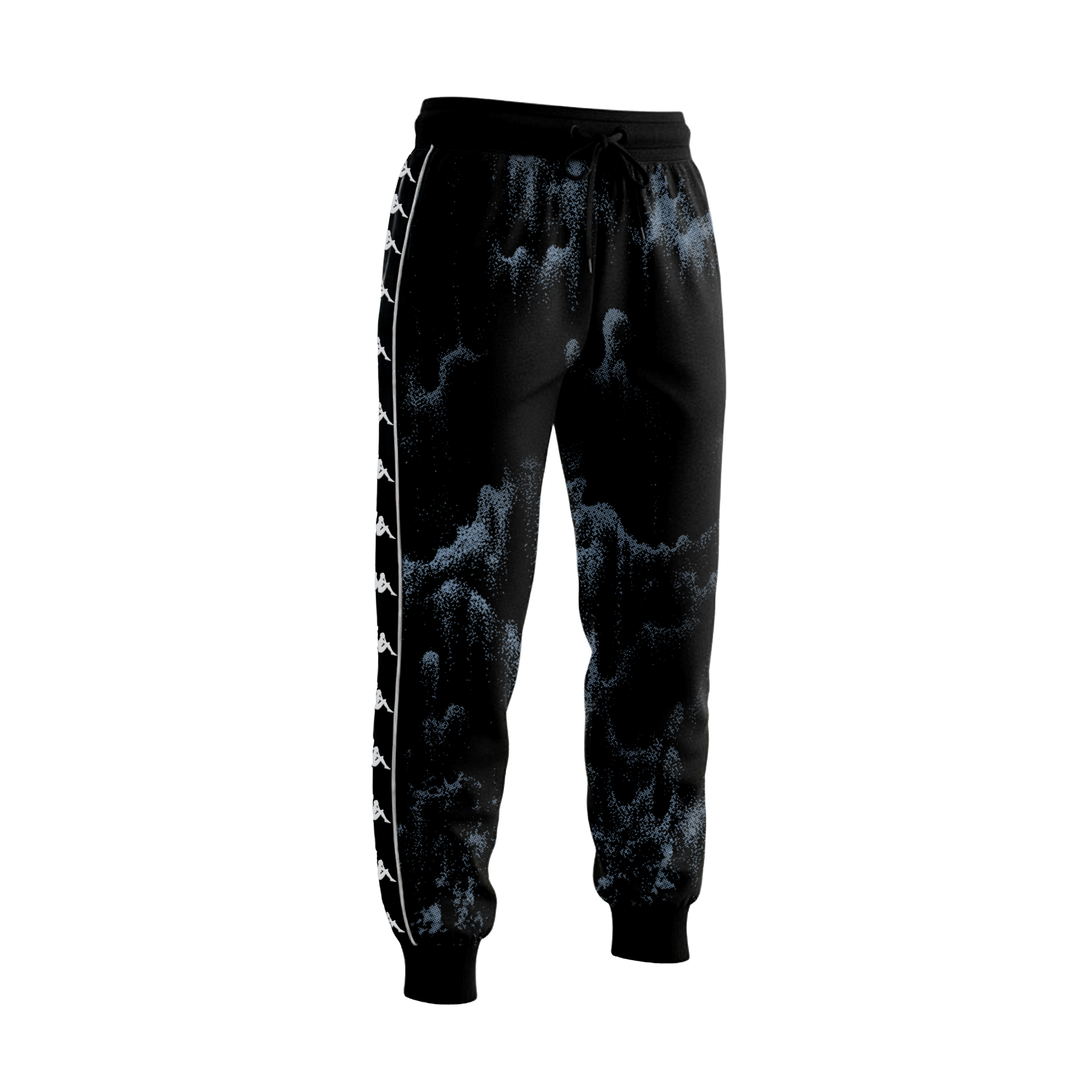 1of1 Kappa Black & Blue Track Pants