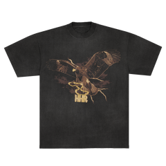 L7 x Kappa Camiseta Preta Águia